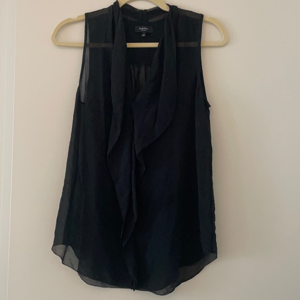 Babaton Black Sleeveless Blouse